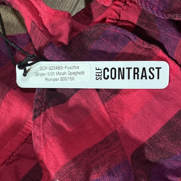 Self Contrast stripe Romper - Picture 7 of 8